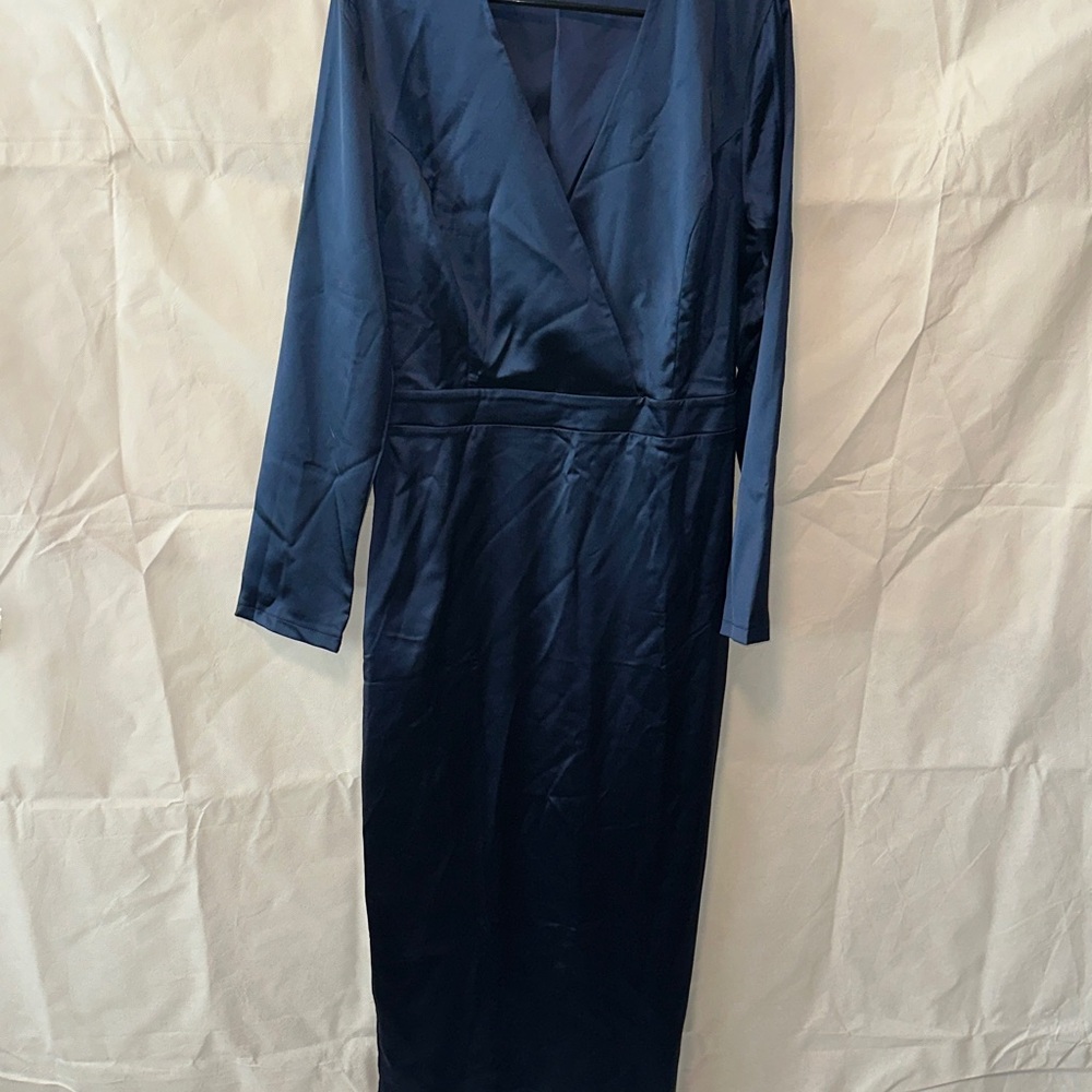 Elegant Navy Blue Women's Dress